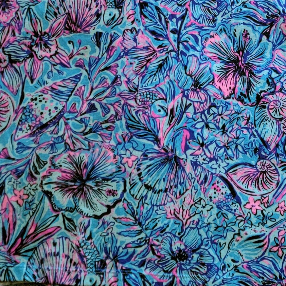 XL Lilly Pulitzer Tops. Meredith Tshirt. Breakwater Blue Shells